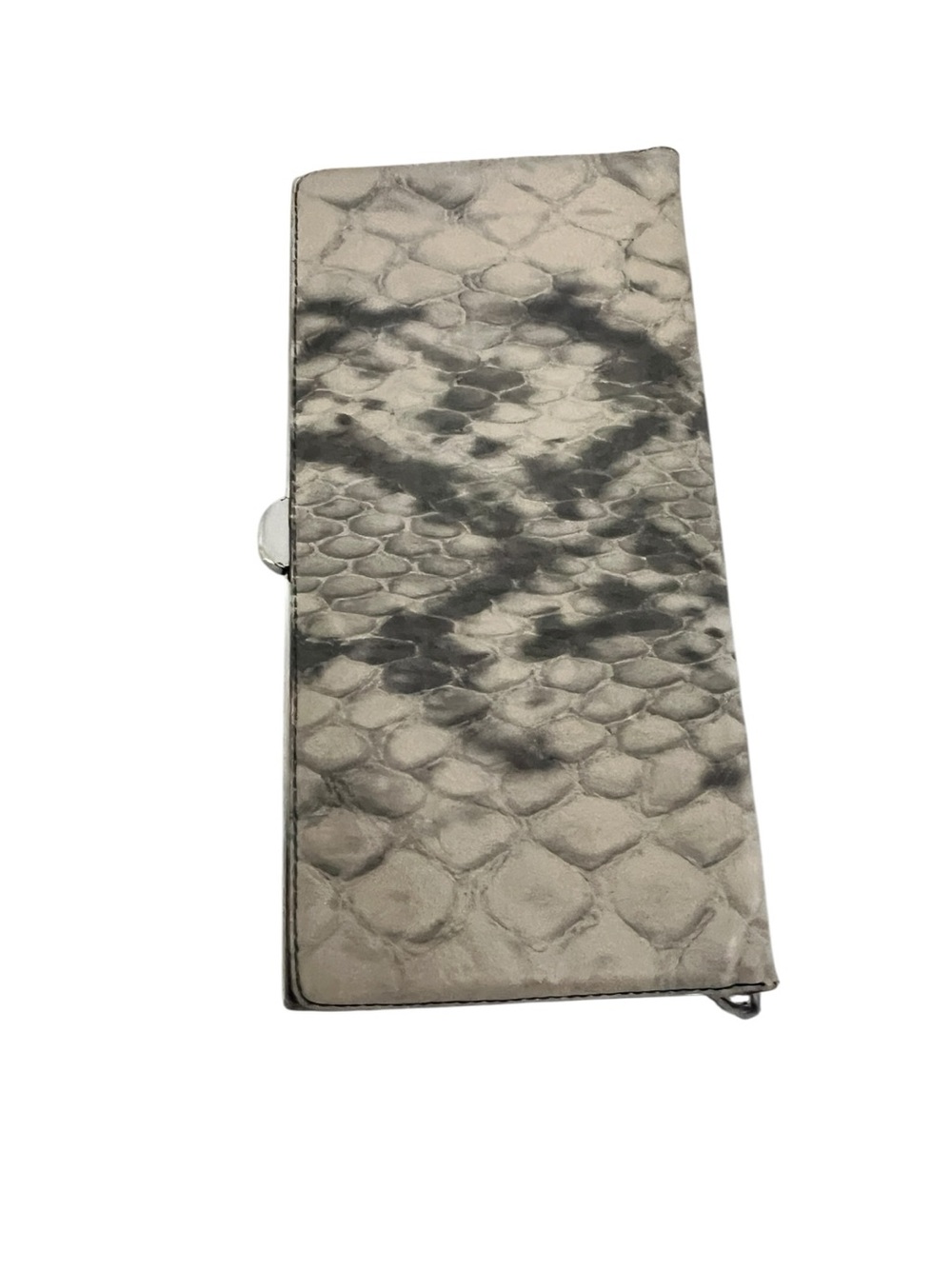 Lodis Snake-Embossed Silver Gray Phone Case